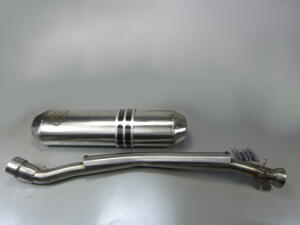 Auspuff CF Moto / Explorer Grison 625 mit ABE Edelstahl