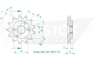 Pignon Suzuki TS RG Gamma RM RV 80 85 90 125