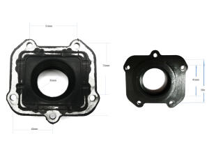 Ansaugstutzen Dellorto 34mm für Aprilia RS 125 Rotax 122 123