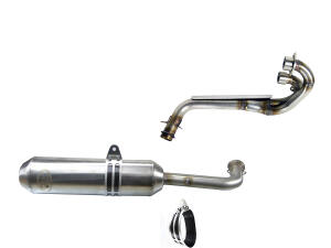 Exhaust Yamaha Grizzly YFM 700 / 550 with front pipe...