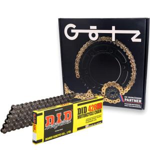 Chain kit DID for Kawasaki KMX 125 years 86-03 reinforced