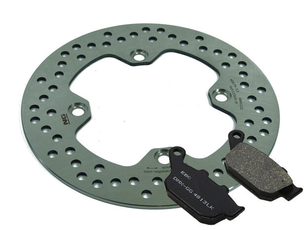 Bremsscheibe hinten Honda XL 600 V Transalp mit Bremsbelag