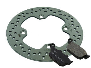 Bremsscheibe hinten Honda XL 600 V Transalp mit Bremsbelag