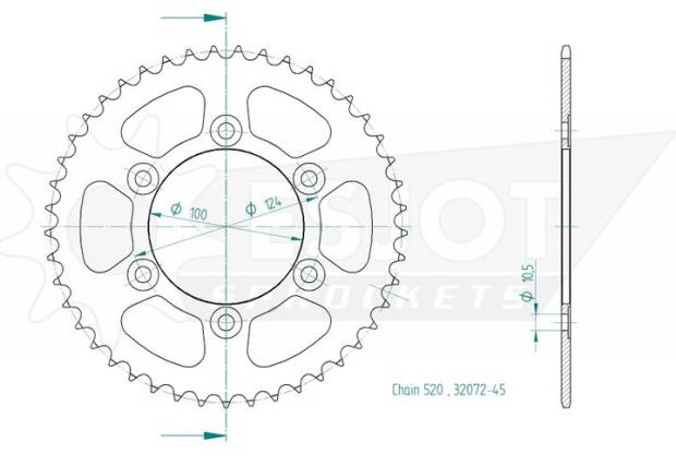 Sprocket Z.45 Ducati Monster 696