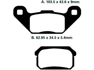 Bremsbeläge Beeline Online 3.2 hinten