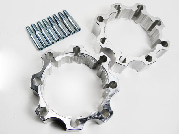 Spurverbreiterungen Honda TRX 250 EX 45 mm hinten matt silber