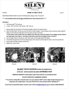 Flüsterauspuff Auspuff leise Ranger ETX Geräuschreduzierung