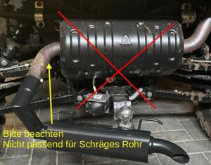 Flüsterauspuff Auspuff leise Polaris Ranger 570 Full-Size Crew Geräuschreduzierung