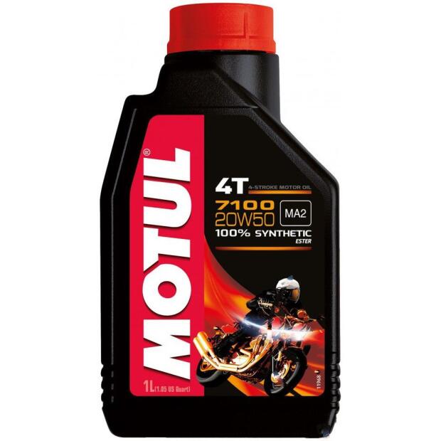 Motul 7100 Motoröl 20W50 Motorrad Quad ATV UTV synthetisch 1 Liter Öl