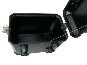 Koffer Aluminiumkoffer schwarz Alu für KTM Adventure 1050 1090 1190 1290 R Super Adventure 45+38Liter