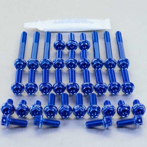 Jeu de vis de moteur en aluminium BMW R1200GS 08 09 Race Spec Blue