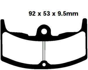 Brake pads for Honda CBX/550/F/Supersport/VF/400/250/500