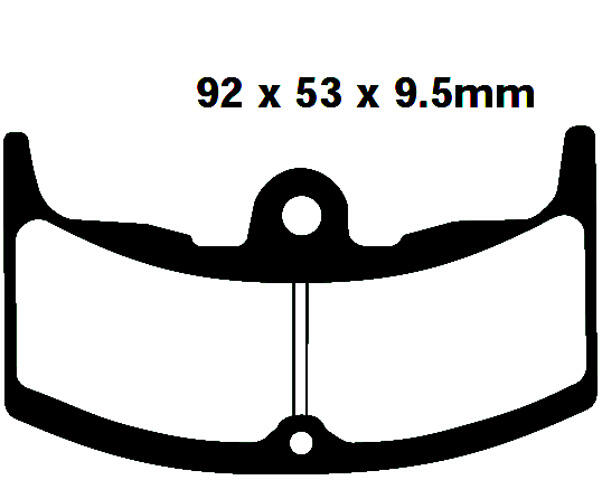 FA80 Blackstuff Bremsklötze   + - Bremsbeläge