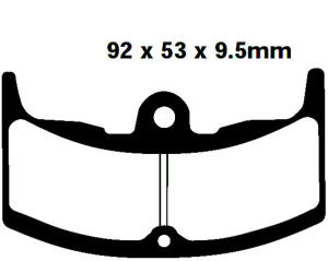 FA80 Blackstuff Bremsklötze   + - Bremsbeläge