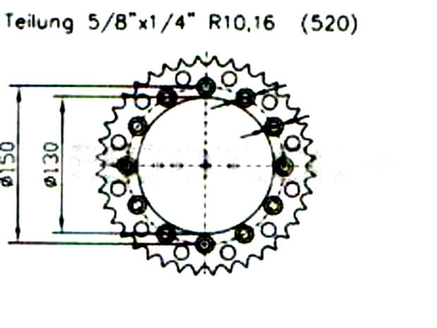 Sprocket Z.48 Yamaha YZ Bj. 05-18
