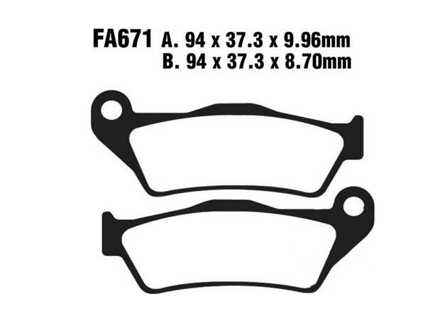 Bremsbeläge Sintermetall für BMW K1200/1300 S/R hinten