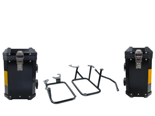 Koffer Satz schwarz Alu für KTM Adventure 1050 1090 1190 1290 R Super Adventure Gepäckträger 38+31Liter