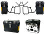 Pannier box + Topcase black BMW F 800 GS Twin F 700 GS Twin F 650 GS Twin stainless steel 38+45+33 Liter