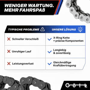 Kettensatz X-Ring für Yamaha XSR 700 Xtribute Bj.16-22
