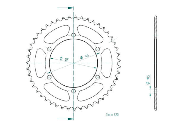 Sprocket Z.47 Yamaha MT-03 660
