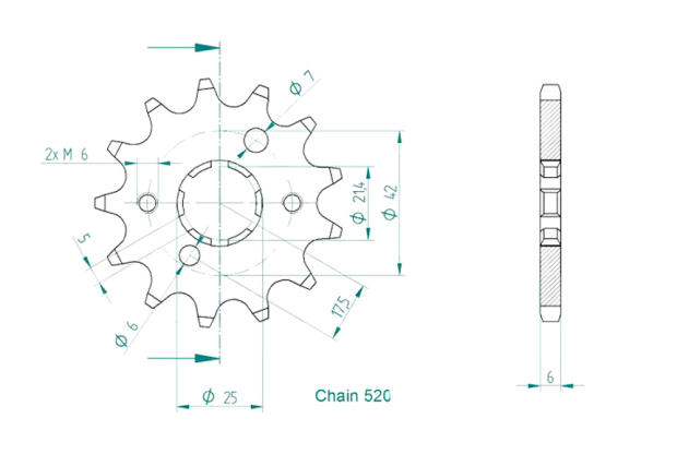 Ritzel Z.13 Yamaha YFM 350 Bj. 04-11