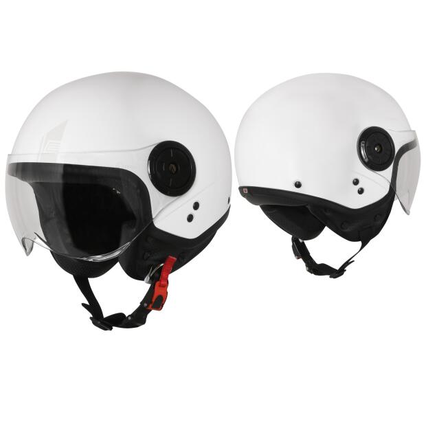 Jet Helmet  Origine Neon Easy White 60/L