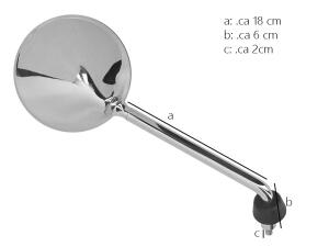 Spiegel paar für Vespa Piaggio Liberty / LX LXV 50 125 150