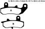 Bremsbeläge Sintermetall hinten Suzuki DR 800 S 750 S 650 RG R RSE RE DR800