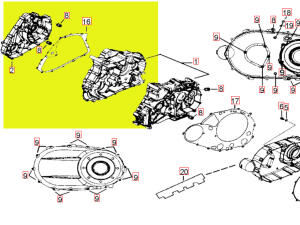 TGB Blade Target 425 500 525 550 600 Dichtung links Lichtmaschinendeckel TGB 924055