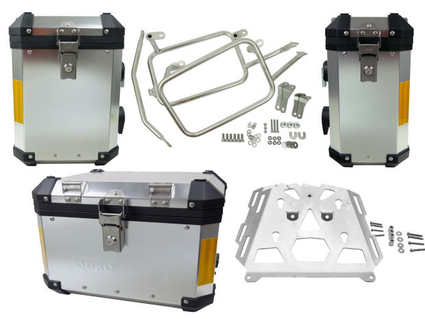 Koffer Satz mit TopCase für BMW R1200 GS LC 38+31+33Liter Aluminium