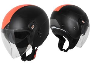Jet Helm Origine Alpha Next Matt Fluo Red-Black
