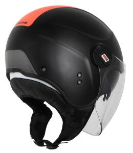 Jet Helm Origine Alpha Next Matt Fluo Red-Black 62/XL