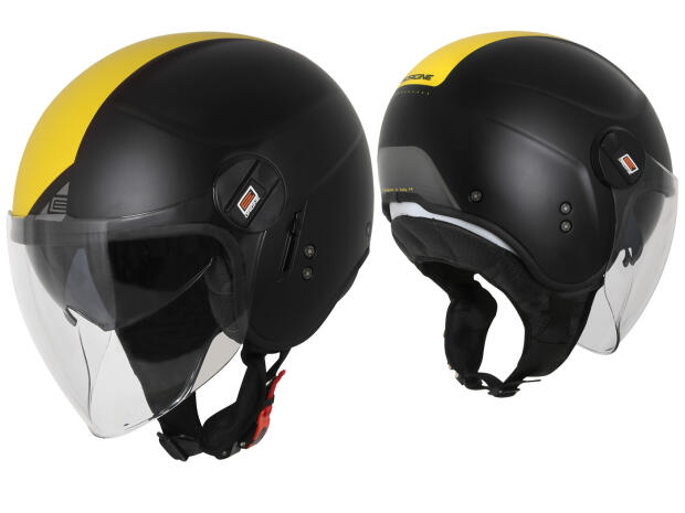 Jet Helm Origine Alpha Next Matt Fluo Yellow-Black