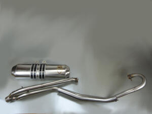 Auspuff für Kawasaki KVF 650 Brute Force Edelstahl Starrachse