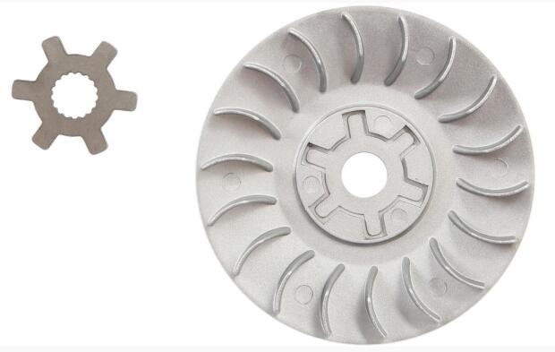 Riemenscheibe mit Sternscheibe 13mm