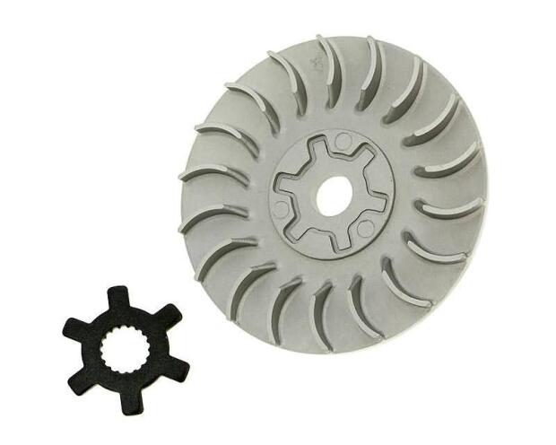 Halbriemenscheibe Lüfterrad Tuning CNC Minarelli 50 liegende luftgekühlte Motoren