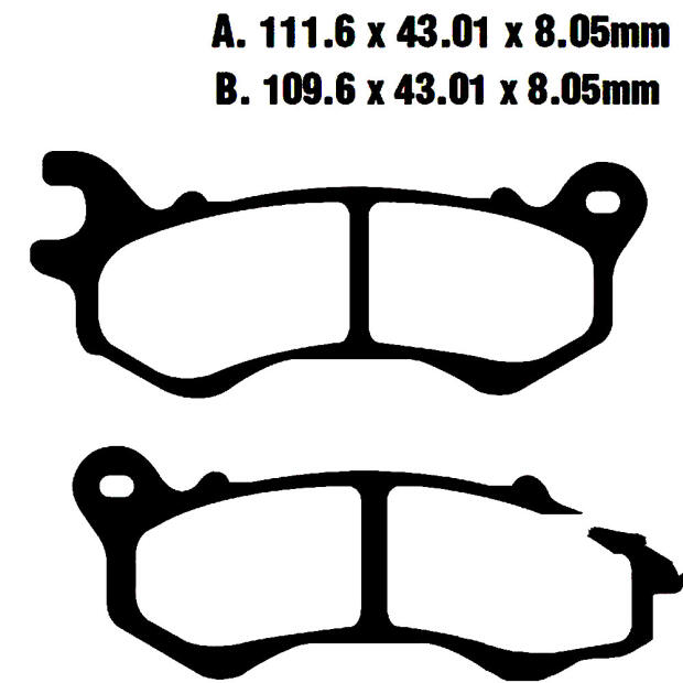 Pastiglie freni ***Polaris ATV Quad*** anteriori e posteriori
