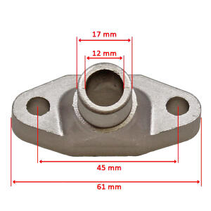 Intake manifold Zundapp C / GTS Bing Vergasser 12mm / 17mm