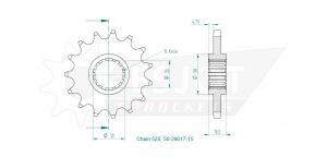 Ritzel Honda CBR 650 14-18 vorne 14 Zähne