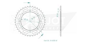Kettenrad für Kawasaki BJ 250 Estrella A2,A3,C2...
