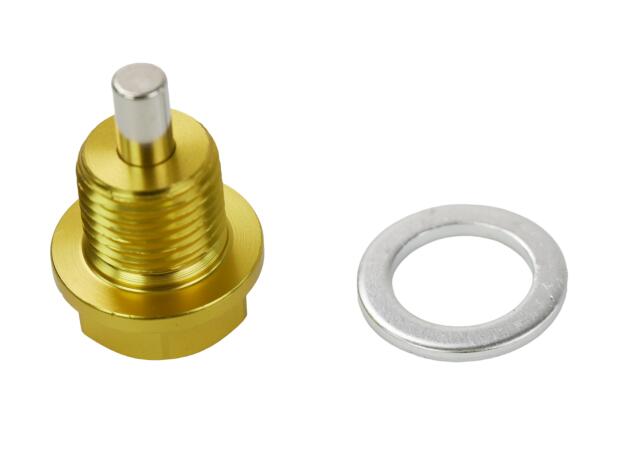 Ölablassschraube für BMW/Aprilia/Harley/Sherco Magnet gold M16x15