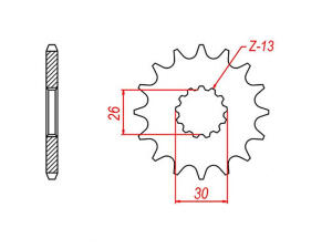 Ritzel Z.17 für Triumph 800 Bonneville 2002-2006
