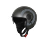 Helm Jet Origine Sierra Round Matt Black-Titanium 54/XS