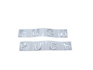 Aufkleber Puch Silber