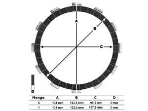 Kupplung Yamaha WR 125 R/X / YZF 125 R Lamellen Federn Stahlscheiben Dichtung Ölfilter