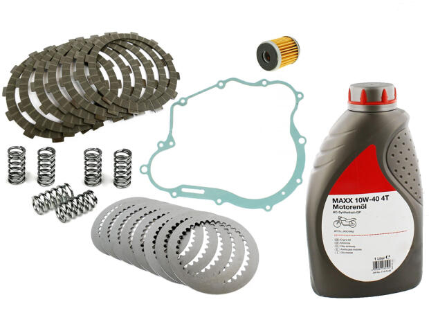 Kupplung für Yamaha WR125R/X/YZF125R Lamellen Federn Stahlscheiben Dicht. Öl Ölfilter