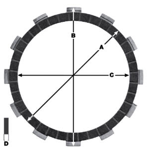Kupplung für KTM LC4  625 LC4 / 625 SMC Lamellen Federn Stahlscheiben