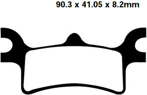 Bremsbeläge Polaris Xpedition 325 hinten