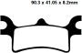 Brake pads rear Polaris Magnum 330 rear
