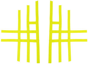 Nerfbar Netz Can Am Renegade 500 800 XRW R1 gelb Nerf Bar...